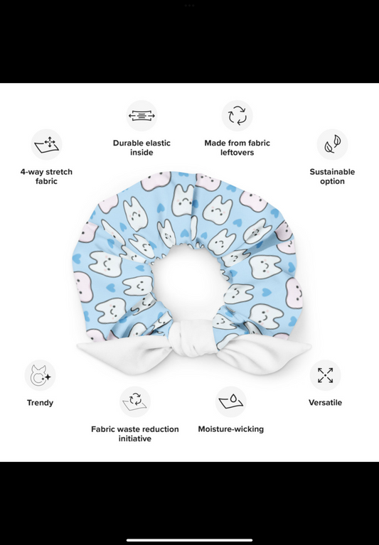 Blue Love Scrunchie