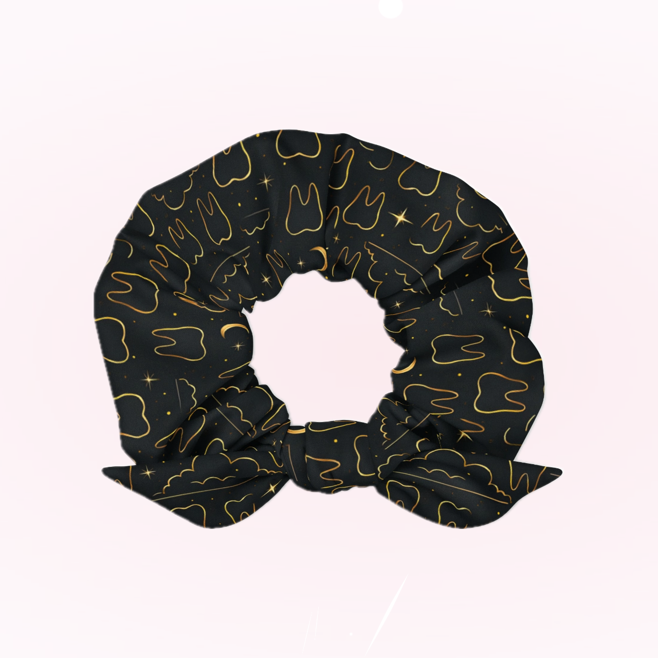 Gold Space Scrunchie