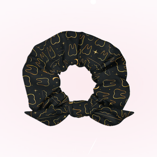 Gold Space Scrunchie